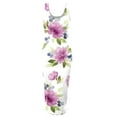 thumbnail image 4 of Wycnly Summer Dresses for Women Night Party Club Sexy Basic Bodycon Tank Knee-Length Dresses Sleeveless Round Neck Floral Midi 2024 Casual Dress Green l Under $5, 4 of 4
