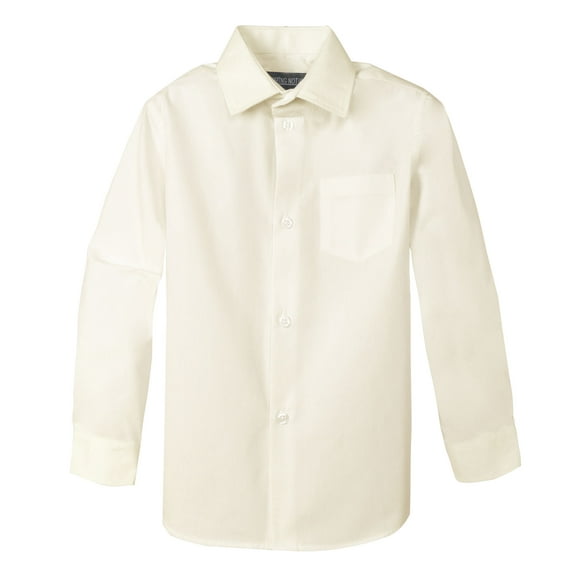 Spring Notion Boy's Cotton Blend Long Sleeve Dress Shirt