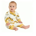 thumbnail image 3 of Bellafa Newborn Baby Boys Cotton Romper Onesies Infant Long Sleeve One-Piece Toddler Button Jumpsuits Fall Spring Outfits, 3 of 7