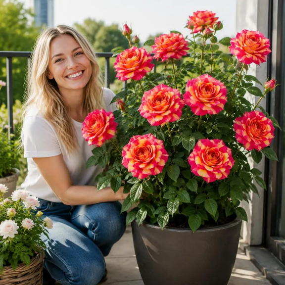 Rose, Low Maintenance - Easy Grow - Ideal for Beds Borders, Plant Pots & Planters
