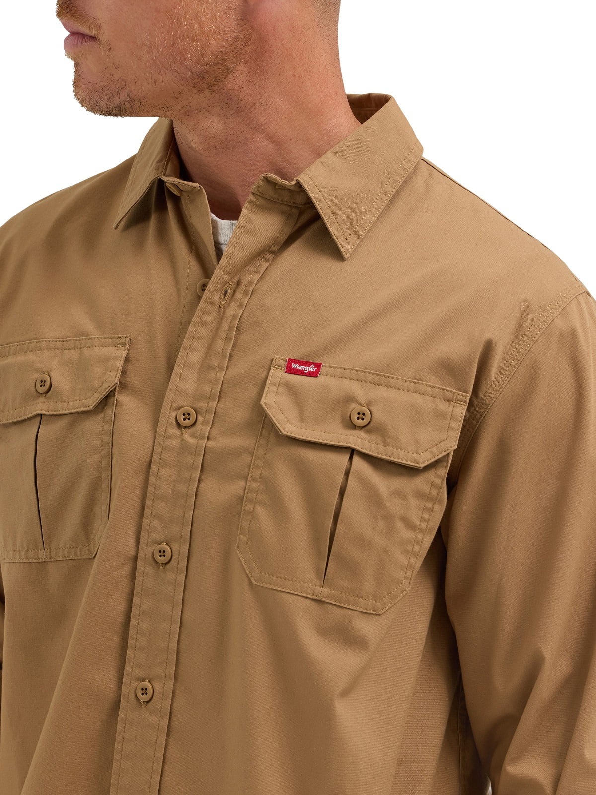 Wrangler® Men's and Big Men's Relaxed Fit Long Sleeve Woven Wrangler® Men's and Big Men's Relaxed Fit Long Sleeve Woven