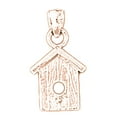 thumbnail image 1 of 14K Rose Gold Bird House Pendant - 19 mm, 1 of 3