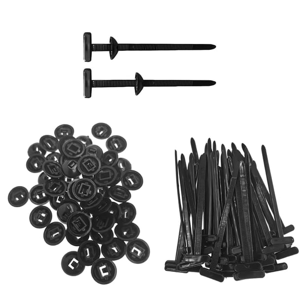 Hebilla Universal de Nailon para Bridas, 100PCS Cinchos de Plastico, Bridas de Plastico Autobloqueantes, Sinchos para Tolvas de Alta Resistencia para Reparación de Automóviles, Hogar, Exterior