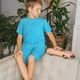 thumbnail image 4 of Fotbe Sky Blue Glitter Pijama Estampada de 2 Piezas para Niños – Ropa de Dormir de Manga Corta Cómoda para Niños y Niñas, Camiseta y Shorts de Algodón-Large, 4 of 6