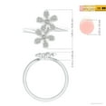 thumbnail image 5 of ANGARA Natural Diamond Five Petal Flower Fashion Ring in 14K White Gold for Women (Size-2.2mm| Color-K| Clarity-I3) | April Birthstone, Anniversary, Jewelry Gift for Women | Natural Diamond Ring, 5 of 9