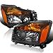 thumbnail image 3 of SPEC-D TUNING Black Headlights Amber Compatible with 2004-2015 Nissan Titan, 2004-2007 Armada, L+R Pair Head Light Lamp Assembly, 3 of 4
