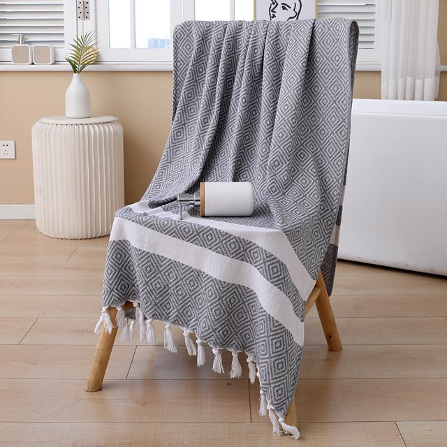 Nvzi toallas de baño absorbentes de algodón, multiusos para el baño, gimnasio, ducha, deportes y como toalla. Resiste diversas situaciones sin esfuerzo. 70,87 x 39,37 pulgadas (gris).