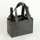 thumbnail image 2 of Bolsa para botellas de vino Naiovety de fieltro gris, 2 of 6
