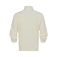 thumbnail image 4 of Men's Half Zip Knit Sweater with High Neck, Ribbed Long Sleeve Pullover, 4 of 8