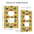 thumbnail image 3 of Easygdp 90s Audio Tape Decorator Light Switch or Receptacle Outlet Wall Plate Decorator Wall Plate Child Safe Outlet Cover-Style S, 3 of 6