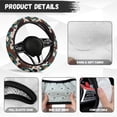 thumbnail image 5 of Uorisanigo Aztec Print 15 Inch Car Wheel Cover for Women Cow Print Car Steering Wheel Protector for Most Vehicle Breathable Fluffy Steering Wheel Cover for Winter Car Accessories Gift for Mom, 5 of 8
