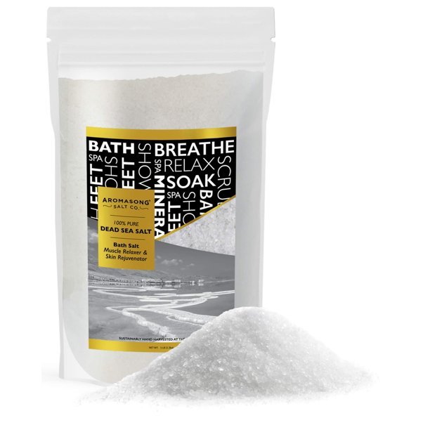 Dead Sea salt, Mineral Spa bath salts, 5 Lbs Fine Grain Large bulk