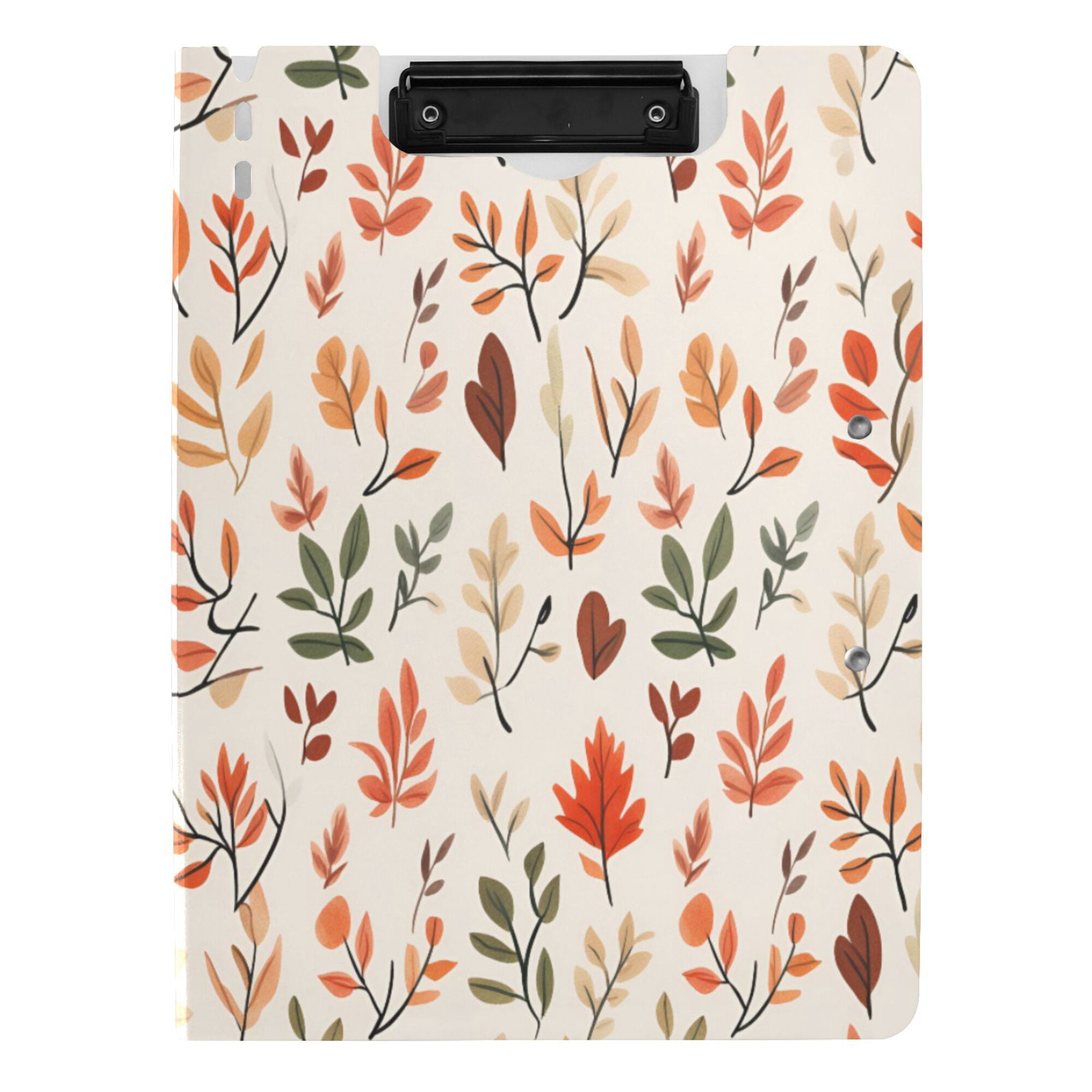FORMRS A4 Clipboard Folder with Pen Holder Horizontal Foldable School Office Binder, Autumn Leaves