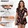 thumbnail image 7 of Psesaysky Christmas Sundress for Women Candy Cane Print Golf Tennis Dress Pickleball Sports Dress Short Sleeve Quick Dry Tennis Workout Dresses Sun Protection for Holiday Party, 7 of 7
