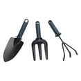 thumbnail image 2 of Set Portátil de Herramientas Manuales para Jardinería para Bonsáis, Suculentas y Hierbas | Mini Rastrillo, Paleta y Pala | Construcción Metálica | Negro | Kit de 3 Piezas | Cada uno de 9.6-10.4 in, 2 of 9