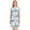 Blue and Gray Sharks Pattern, variant on Women's Sleep Dress Nightgown with Short Sleeves Light Blue Paper Cranes Sleepwear Sizes S-2X