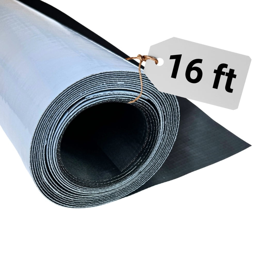 HSS EPDM Roofing Membrane EasyStick - Reinforced - Waterproof - self-Adhesive - Longlasting flatroof Sheet - Black - 39 inch x 16 feet