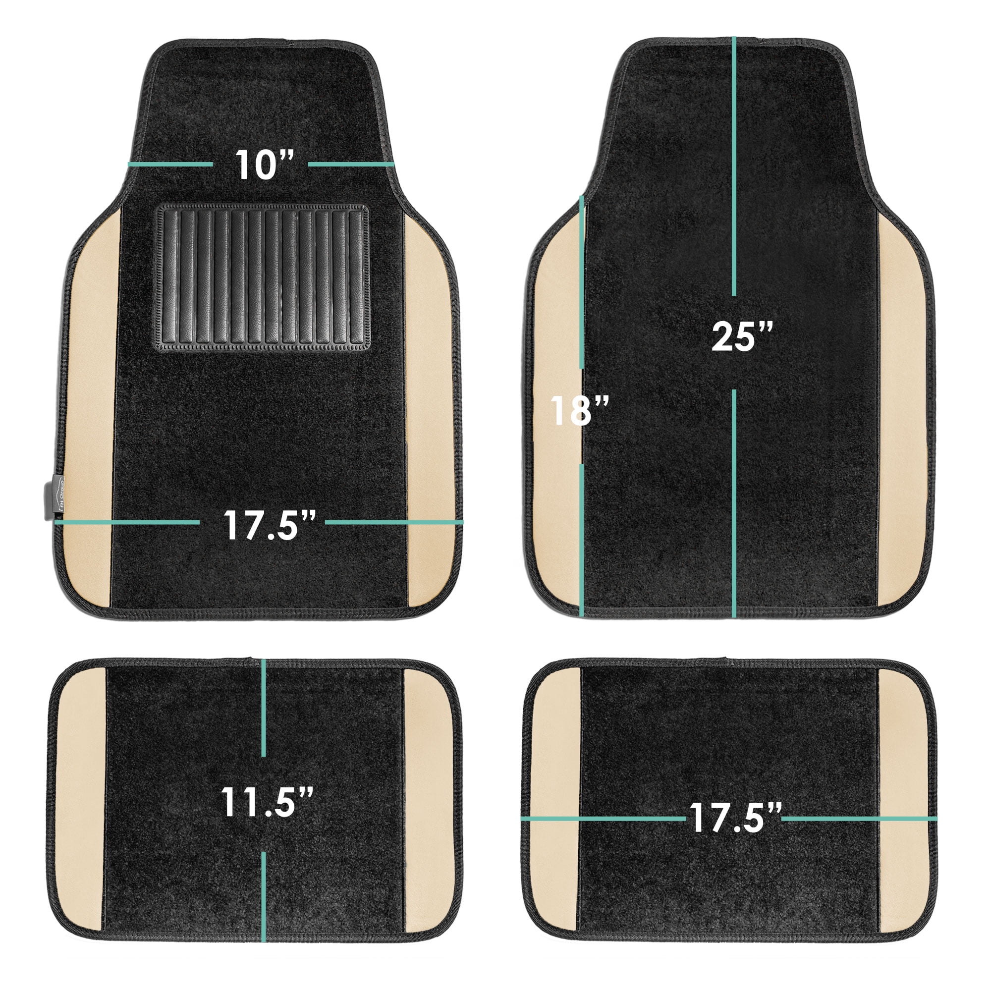Universal Car Carpet Floor Mats Set of 4 Front & Rear For Interior  Accessories