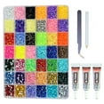 thumbnail image 2 of ERTZAE Diy Glitter Gemstone Craft Kit,Mixed Color Gemstones Glue Tools Set,Jewelry Phone Case Decor Craft,Sparkling Gemstones,Beginner-Friendly Craft Decoration,All-In-One Accessory Making Kit, 2 of 9