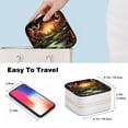 thumbnail image 4 of Mother's Day Firefly Portable Compact Jewelry Box with Customizable Grids and Imitation Metal Zipper, 4 of 6
