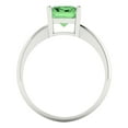 thumbnail image 4 of Clara Pucci 14K White Gold 2.5ct Green Solitaire Ring for Women, 4 of 8