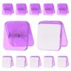 thumbnail image 1 of Uxcell 12 Pcs Clips Plásticos Autoadhesivos Clips Pegajosos Clips de Pared Clip de Foto, Púrpura, 1 of 5