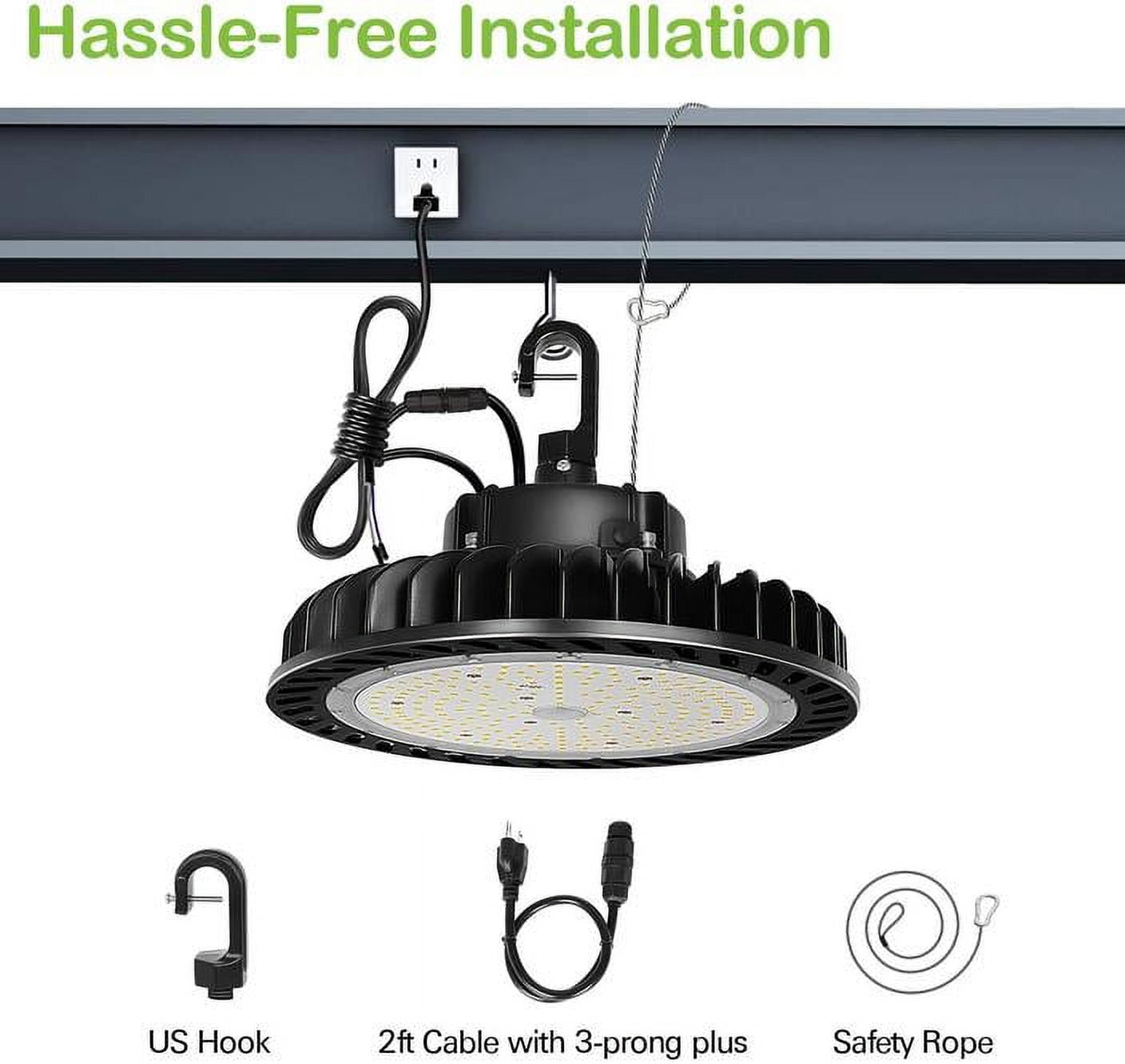 LED High Bay Light 150W 1-10V Dimmable 5000K 21,000lm UFO LED High