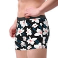 thumbnail image 3 of Kdxio Men's Boxer Briefs with Lilies Flowers Print - Comfortable and Breathable Underwear for Everyday Wear, 3 of 7