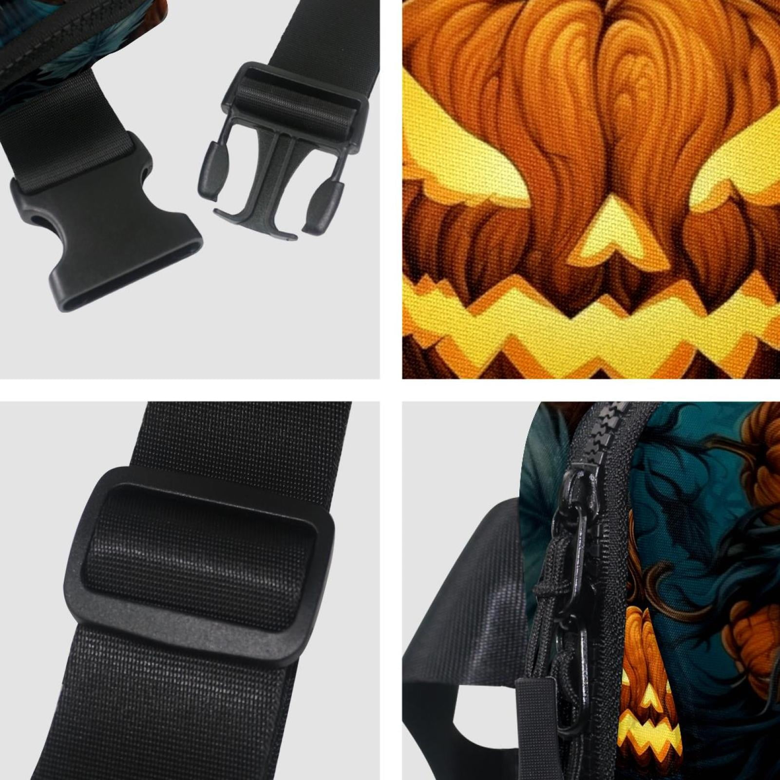 Pumpkin Lightweight Adjustable Crossbody Bag with Extension Strap - Unisex Fanny Pack