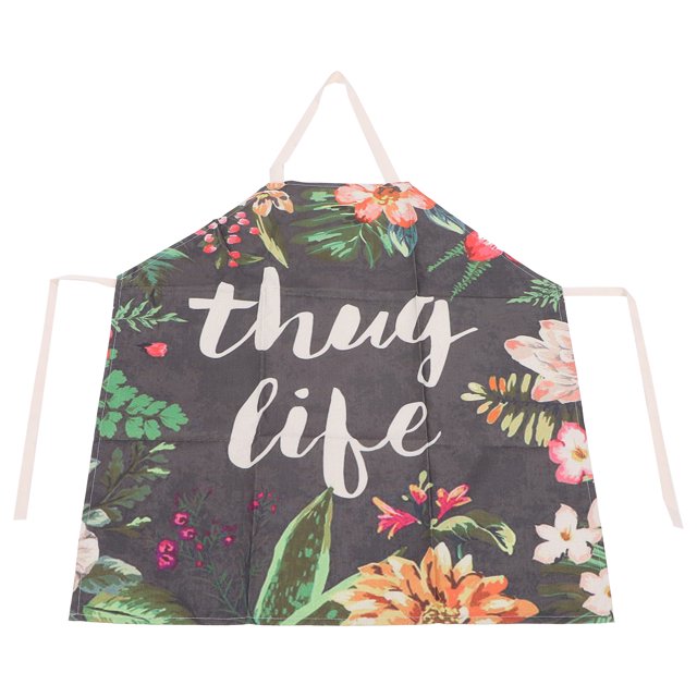 Delantal con estampado de flores, delantal para salón de uñas, delantales de cocina suaves, delantal para tecnología de uñas, confiable y duradero