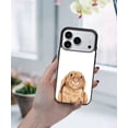 thumbnail image 5 of WIRESTER Shockproof Soft Rubber Cover Case for Apple iPhone 17 Pro 6.3" 2025, Floppy Ears Brown Bunny Rabbit, 5 of 5