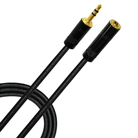 10 Foot - Quad Balanced Headphone Extension Cable Custom Made by WORLDS BEST CABLES - Using Mogami 2893 Wire and (Best Foot Worship Videos)