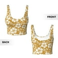thumbnail image 6 of Goofa Rose Flowers Printed Sports Bras for Women, High Impact Running Bra Workout Crop Tank Tops Longline Sports Bra Push up-X-Large, 6 of 9