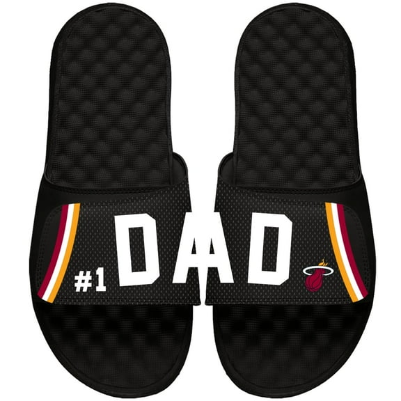 Miami Heat ISlide Dad Slide Sandals - Black