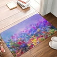 thumbnail image 5 of Daiia Colorful Purple Cosmos Flower Front Door Mat, Heavy Duty Durable Welcome Mat for Outdoor Indoor, Dirt Trapper Waterproof Super Absorbent Door Mat, 16" x 24", 5 of 9