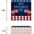 thumbnail image 3 of FMSHPON Happy Independence Day American Flag Set of 8 Coaster for Drinks, Absorbent Ceramic Stone Coasters Cup Mat with Cork Base for Home Kitchen Room Coffee Table Bar Decor, 3 of 4