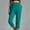 Green, variant on Babysbule Womens Capris Pants Womens Solid Color Comfortable Elastic Waist Casual Trousers With Pocket