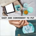 thumbnail image 3 of Small Pill Box (3 Pack), Daily Mini Pill Organizer Portable for Purse Pocket,Travel Pill Case Medicine Storage Container Earplug Case (Green）, 3 of 14