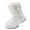 White, variant on Harvest Land Toddler Girls Snow Boots Kids Winter Warm Boots Waterproof Slip Resistant Outside Shoes(Toddler/Little Kids/Big Kids)