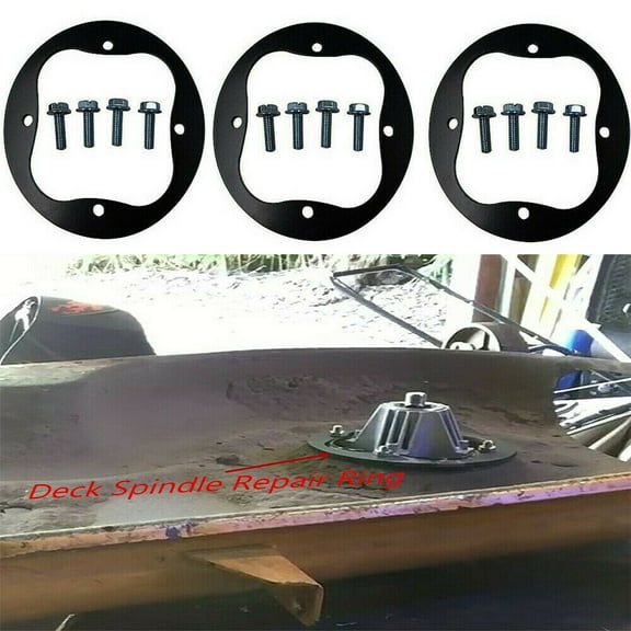 imUfer 3Pcs Deck Spindle Repair Rings For Cub Cadet RZT50 918-04126A 918-04125B Troy-Bilt And MTD RZT 50 Mower