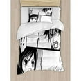 thumbnail image 3 of Ambesonne Anime Japanese Comics Strip Duvet Cover Set, 3 of 3
