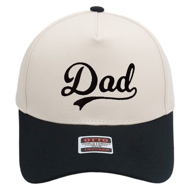 Gorra de béisbol bordada en algodón con diseño de letras DAD Trucker