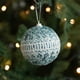 thumbnail image 5 of Xihbxyly Ofertas Diarias Bola de Espuma Navideña 8 Cm, Pegatina de Rojo, Bola de Polvo Dorado con Encaje, Colgante para Árbol de Navidad, Bola Decorativa, 5 of 6