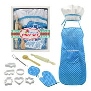 PVCS Chef Set for Kids Kitchen Cooking and Baking Kits Dress Up Role Play Toys Gift for Kids
