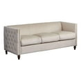 thumbnail image 2 of Home Square 3-Piece Set with Velvet Livingroom Sofa and 2 Chairs in Beige, 2 of 10