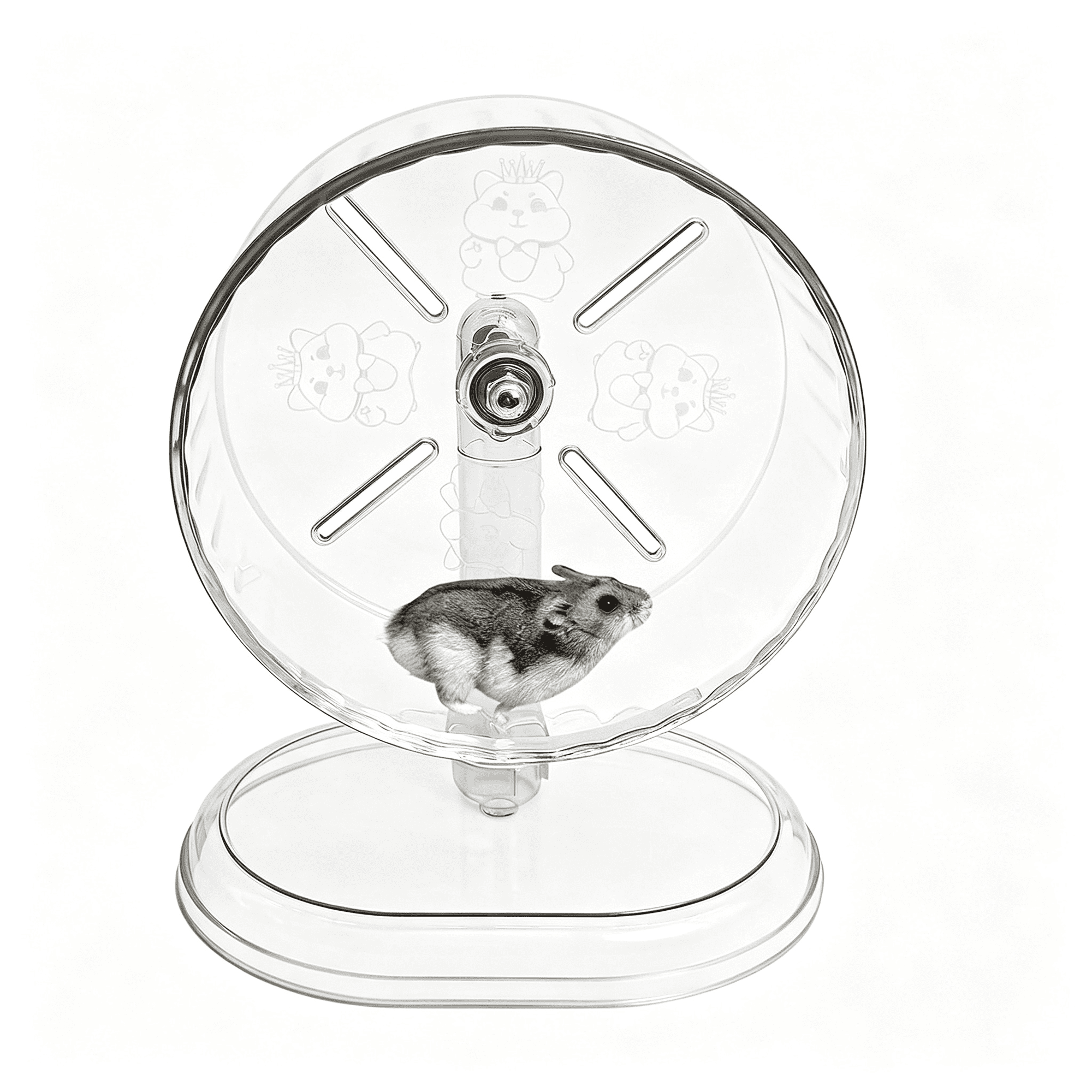 BESTSKY Silent Hamster Wheel 7 Inch Small Animals Running Exercise Wheel Quiet Hamster Running Wheel Toy Anti-Slip Texture Track Gerbil Exercise Toys for Mice Rat