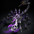 thumbnail image 2 of Puzle 3D de metal Scorpion Konhaof Purple para adultos con colores, 2 of 6