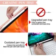 thumbnail image 5 of iPad Pro 12.9 inch Case with Keyboard Compatible for iPad 12.9-inch 2022/2021/2020 (6th/5th/4th Gen) with Pencil Holder,Smart Folio Tablet Cover with 7 Color Backlit Detachable Wireless Keyboard(Pink), 5 of 11