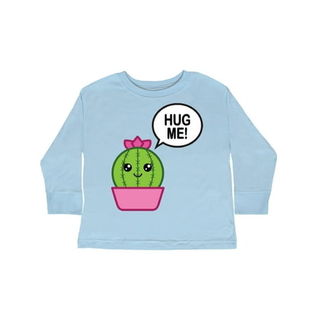 

Inktastic Hug me with Little Cactus Gift Toddler Toddler Girl Long Sleeve T-Shirt