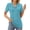 Lake Blue, variant on Womens Tops Short Sleeve Polo Shirts for Women V Neck Blouses Summer Tunics Shirts with Collar